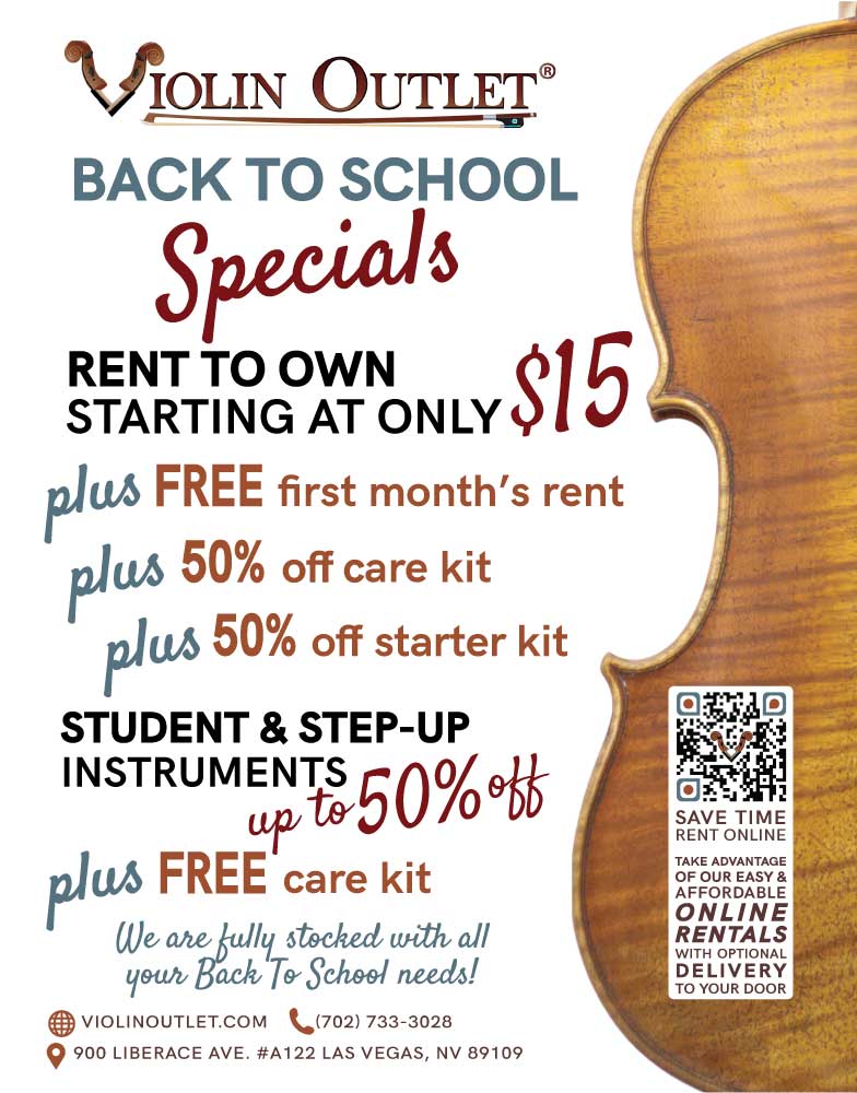 Violin Outlet's Back to School Sale